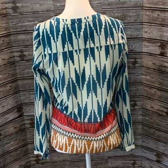 Maeve by Anthropologie Women's Blouse Rohana Embellished Henley Top - Picture 3 of 3